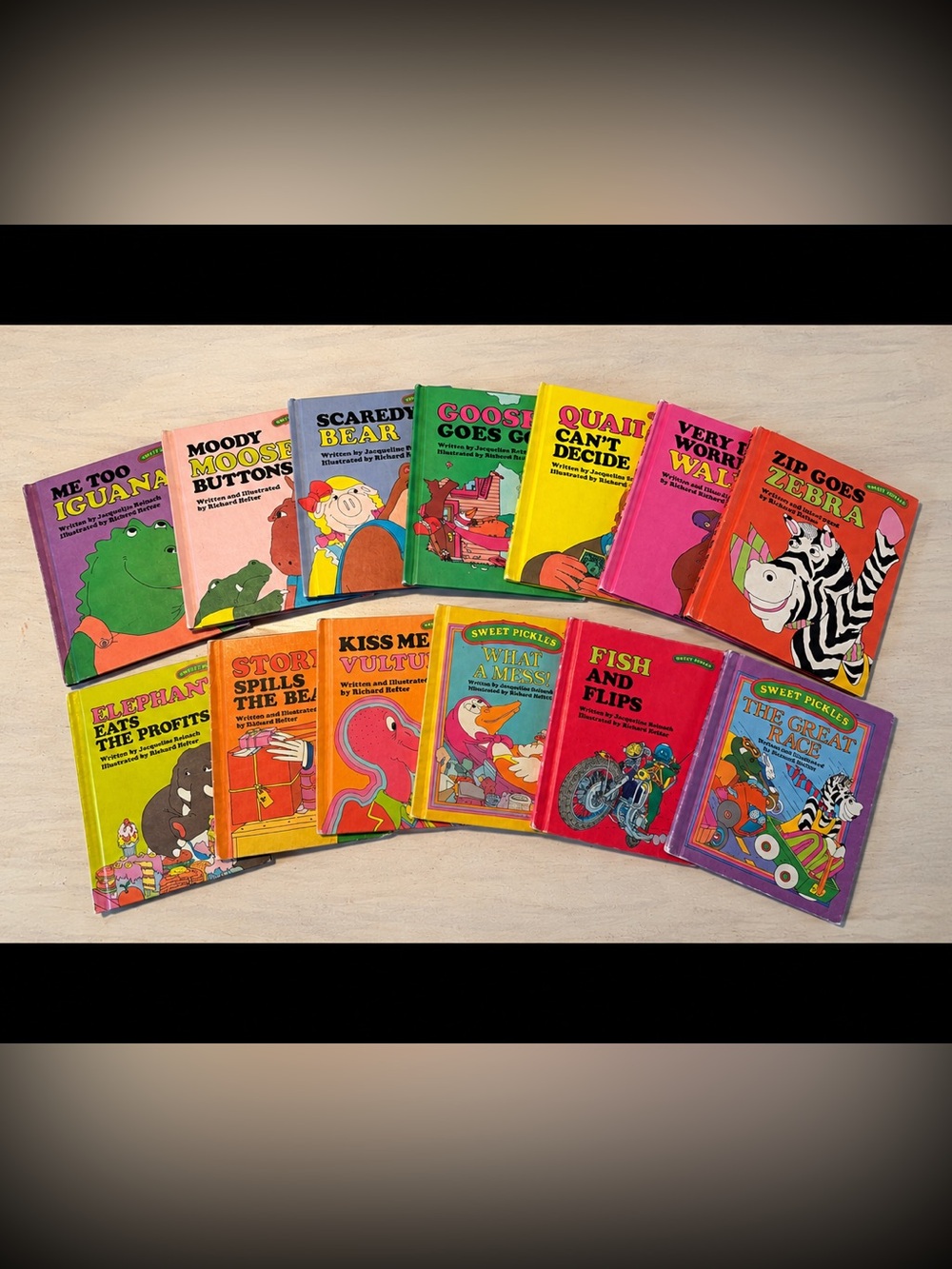 Vintage Sweet Pickles Children’s Hard Cover Book Collection- Set of 12 Books